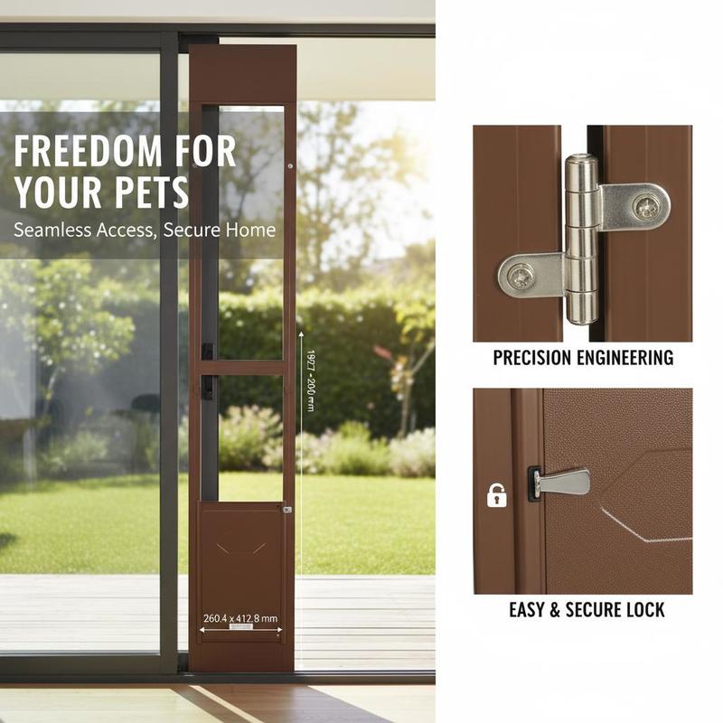 Dog Door for Sliding Glass Doo - Glass Door Hinge บทวิจารณ์และราคา