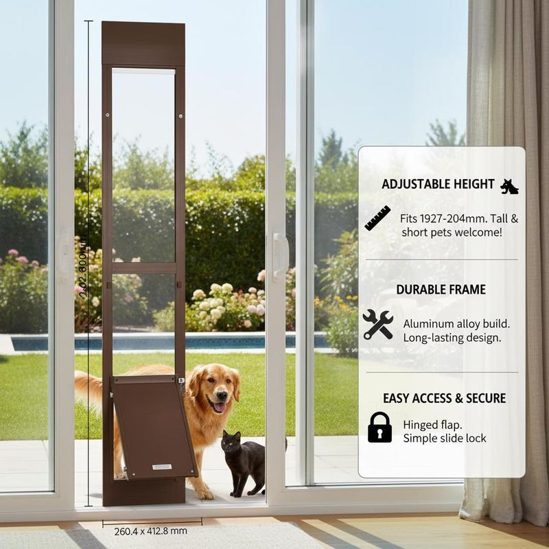 Dog Door for Sliding Glass Doo - Glass Door Hinge บทวิจารณ์และราคา