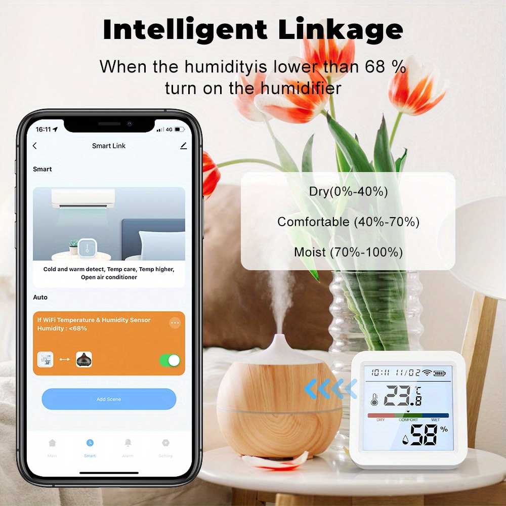 Tuya WiFi Temperature Humidity - Digital Hygrometer Probe บทวิจารณ์และราคา