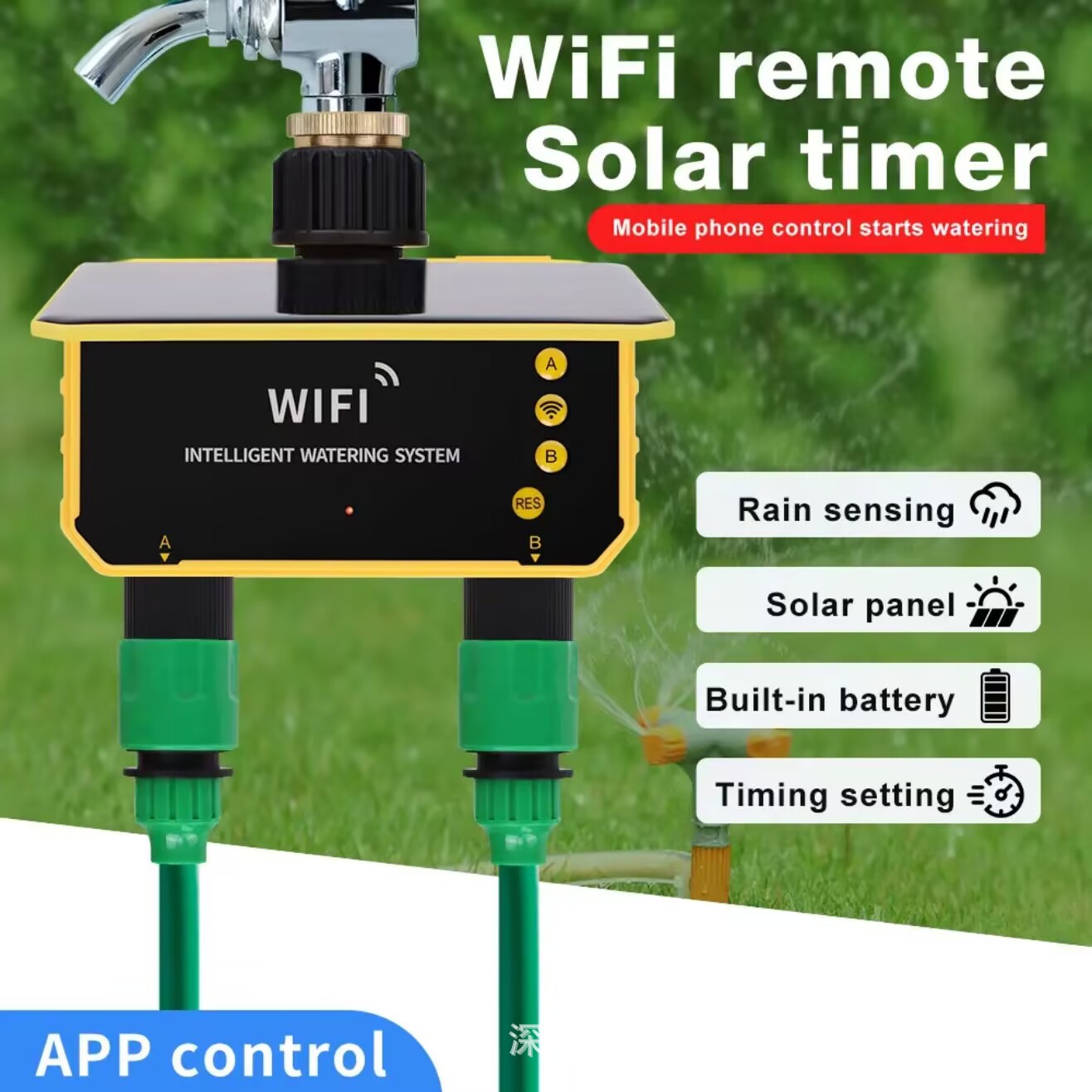 Tuya WiFi Solar Water Valve Ir - Timer Dual Outlet บทวิจารณ์และราคา