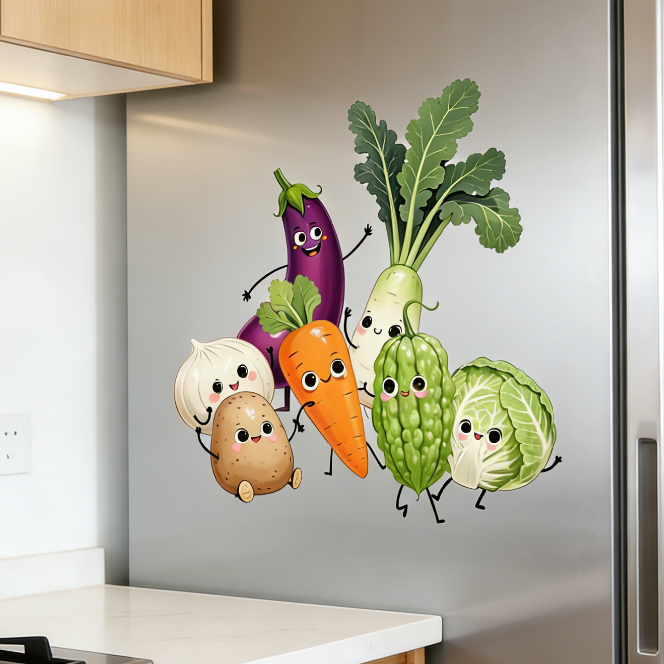 Emotionally Expressive Vegetab - Pvc Panel Background บทวิจารณ์และราคา