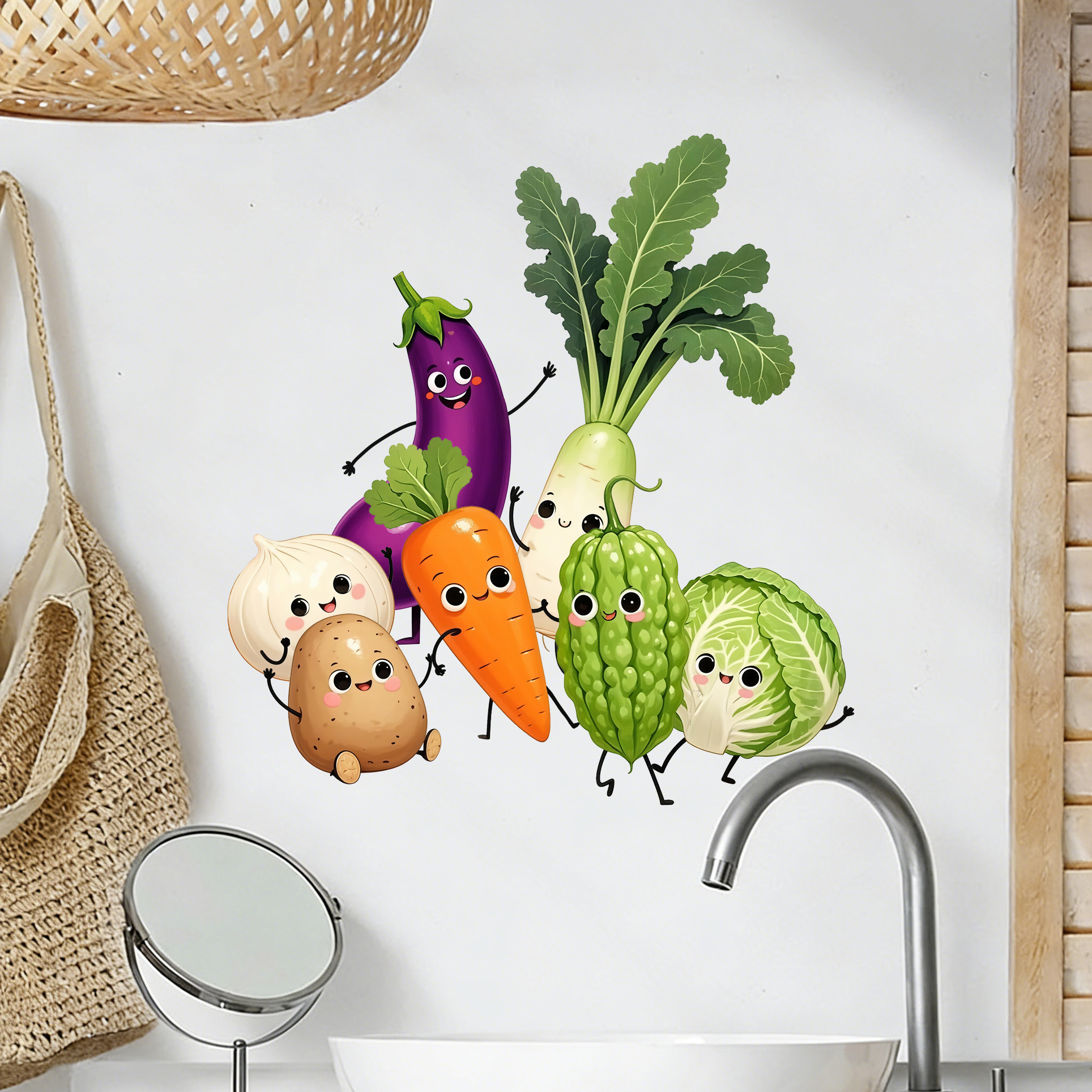 Emotionally Expressive Vegetab - Pvc Panel Background บทวิจารณ์และราคา