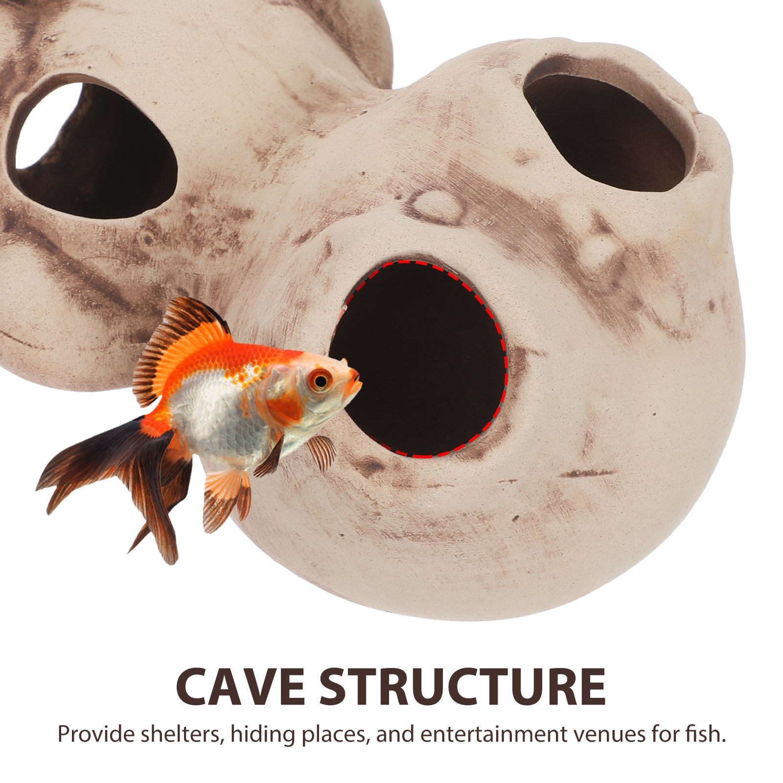 Aquarium Shrimp Shelter House  - Hide Cave Ceramic บทวิจารณ์และราคา