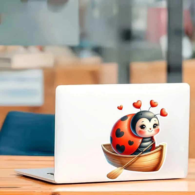 Cute Ladybug Wall Stickers Liv - Pvc Panel Background บทวิจารณ์และราคา