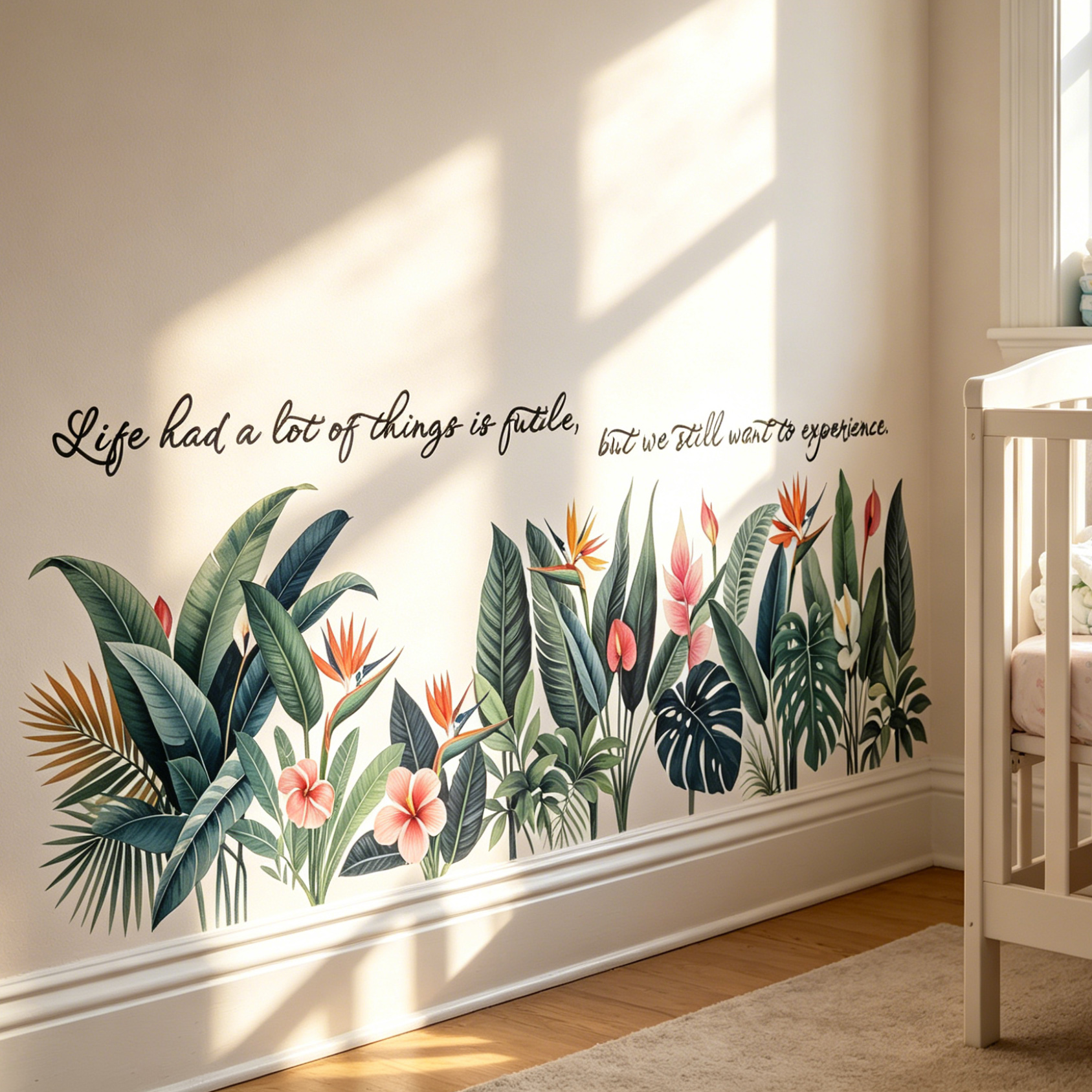 Tropical background wall stick - Pvc Panel Background บทวิจารณ์และราคา