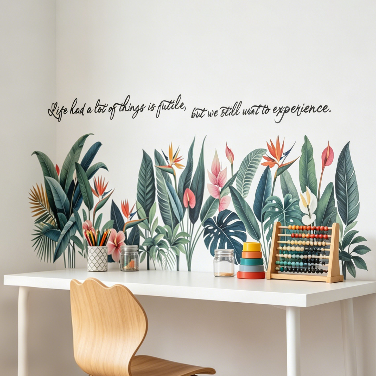 Tropical background wall stick - Pvc Panel Background บทวิจารณ์และราคา