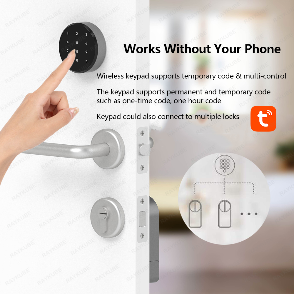 RAYKUBE A1 Pro Tuya BEL Smart  - Glass Door Hinge บทวิจารณ์และราคา