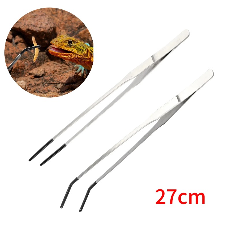 2Pcs Stainless Steel Tweezers  - Feeding Tong Stainless บทวิจารณ์และราคา