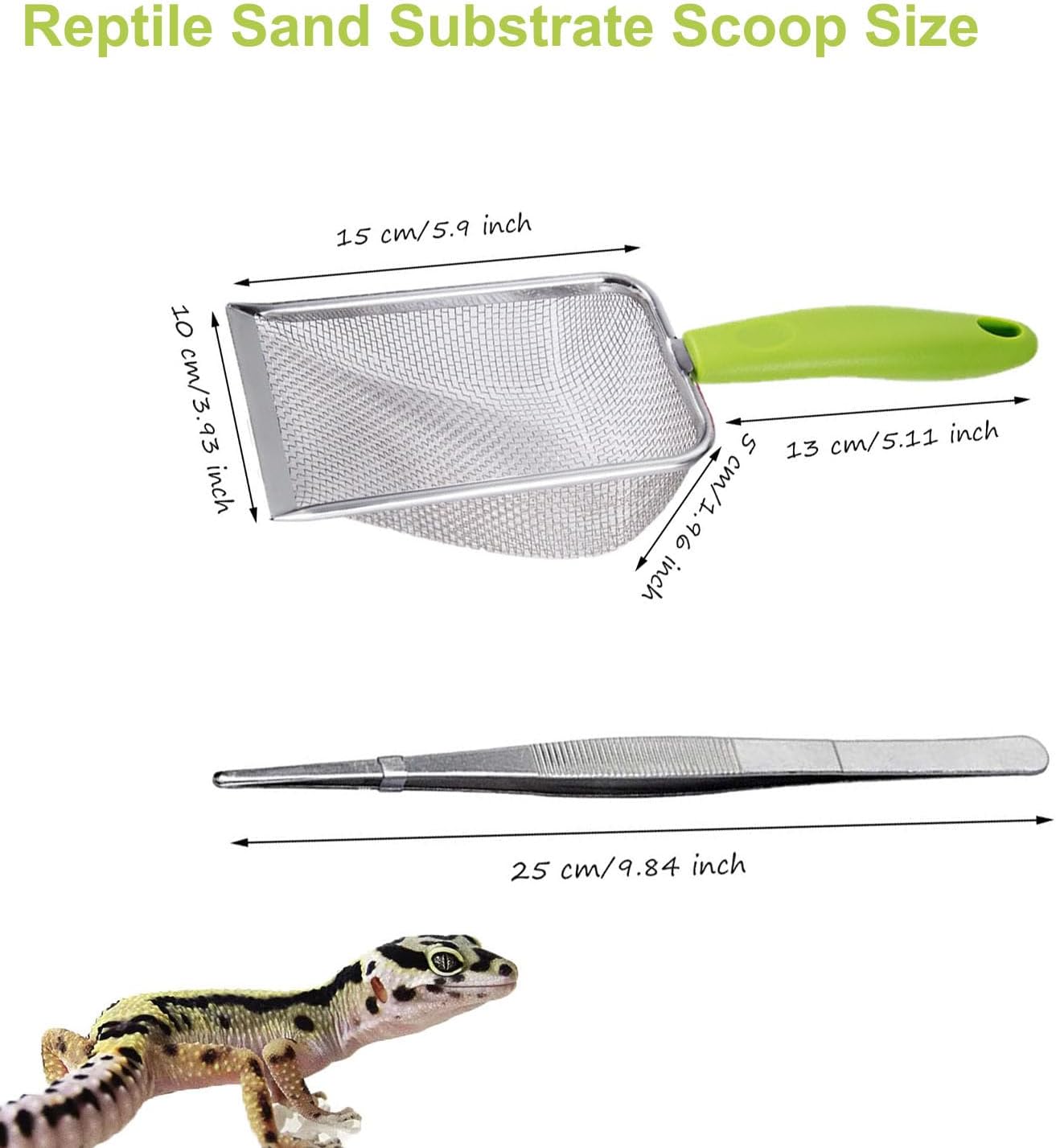 Reptile Sand Scoop Set - Fine  - Feeding Tong Stainless บทวิจารณ์และราคา
