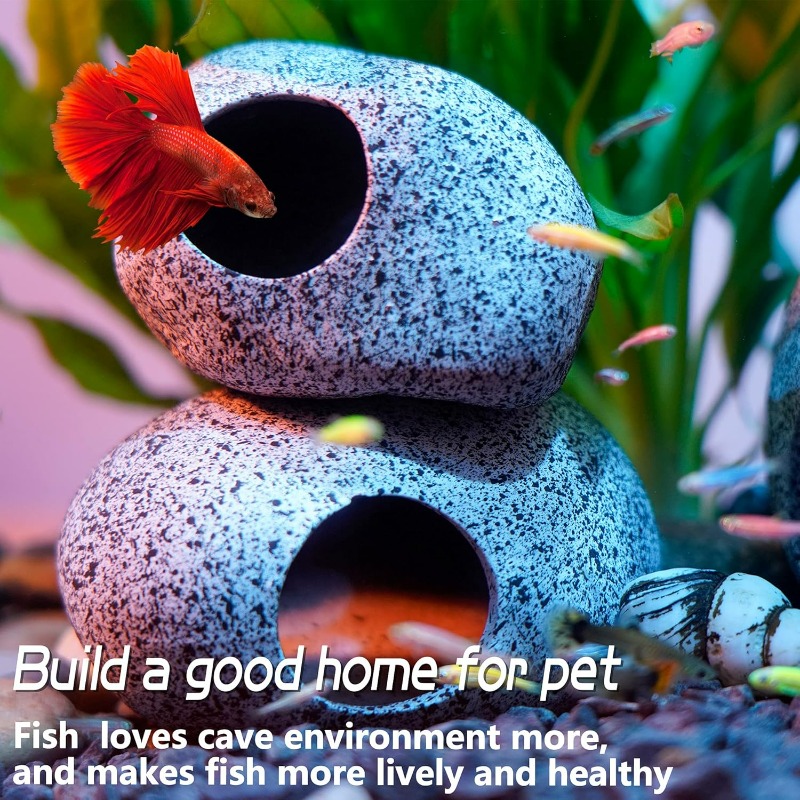 Aquarium Decorations Cave Fish - Hide Cave Ceramic บทวิจารณ์และราคา