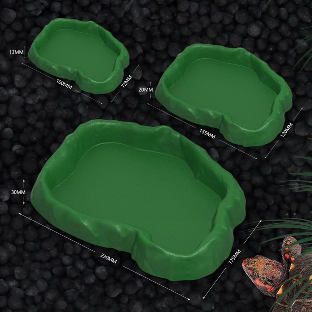 Reptile Feeder Plastic Imitati - Water Dish Reptile บทวิจารณ์และราคา