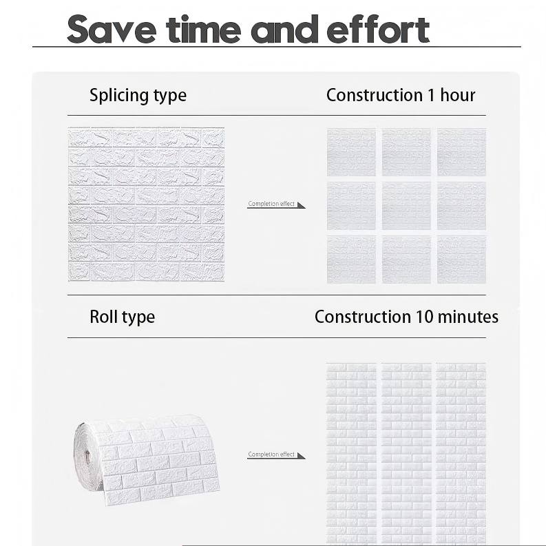 70cmX1M70cm*10M 3D Brick Patte - Pvc Panel Background บทวิจารณ์และราคา