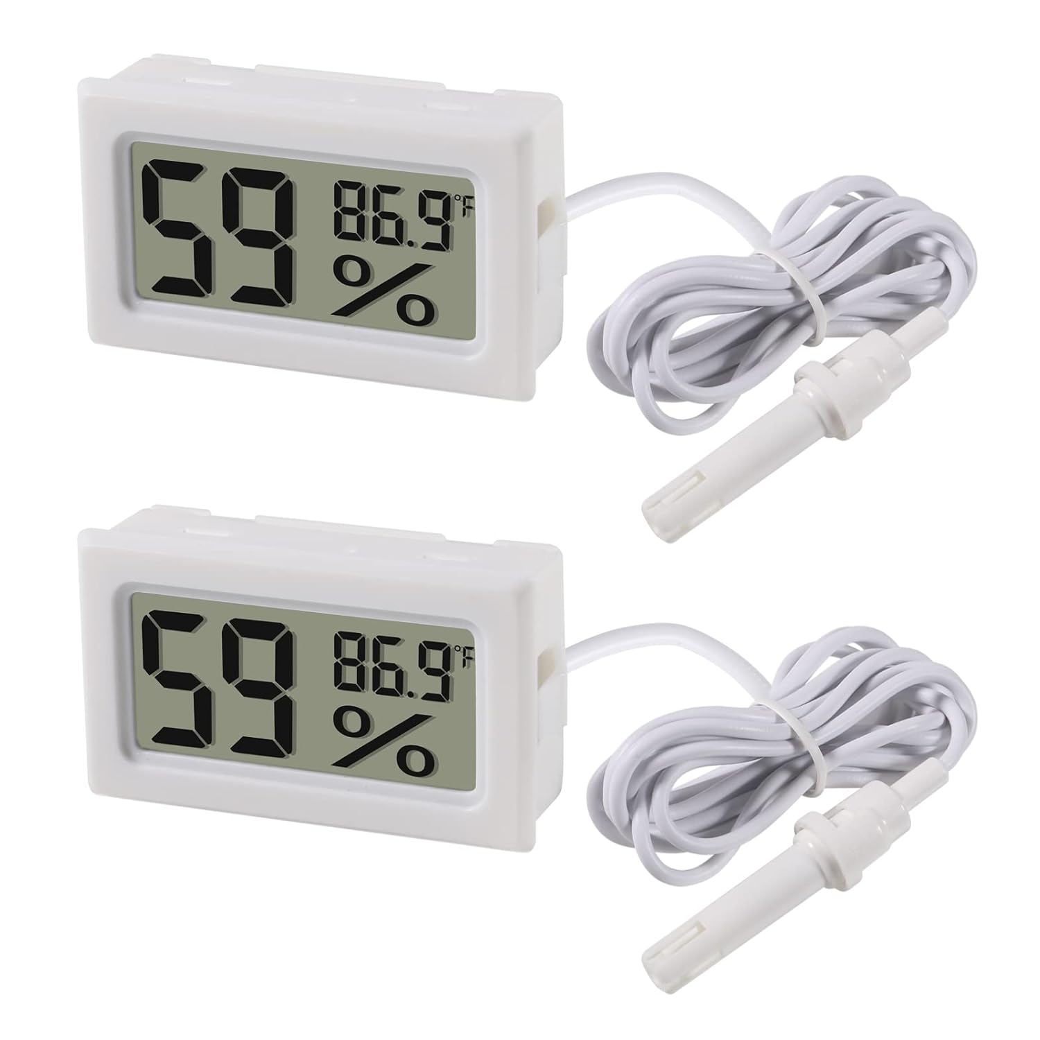 2pcs Mini Digital Hygrometer T - Digital Hygrometer Probe บทวิจารณ์และราคา