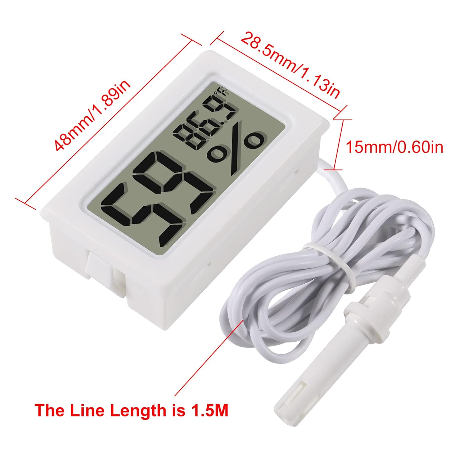 2pcs Mini Digital Hygrometer T - Digital Hygrometer Probe บทวิจารณ์และราคา