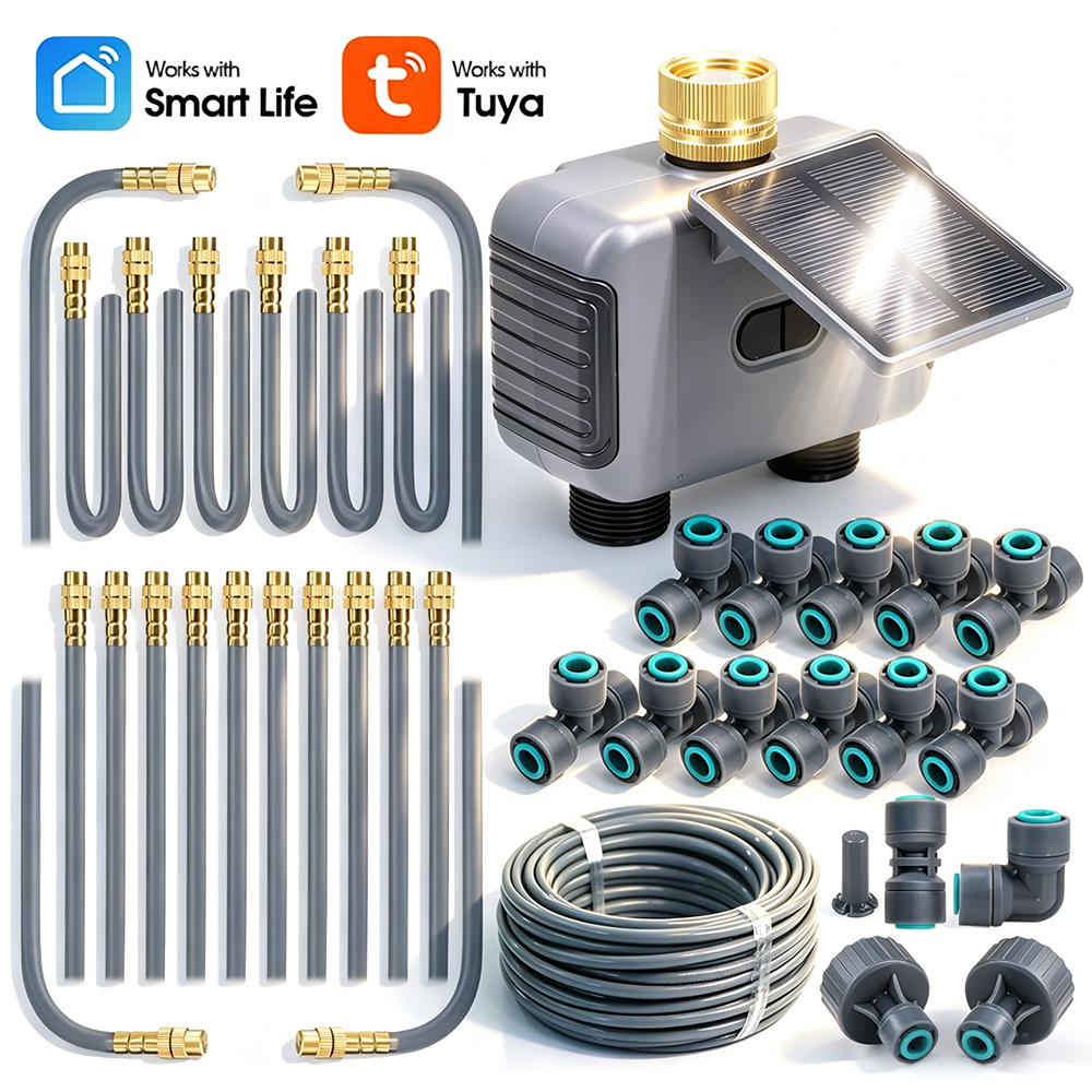 10-30M Tuya Dual Outlet Solar  - Timer Dual Outlet บทวิจารณ์และราคา