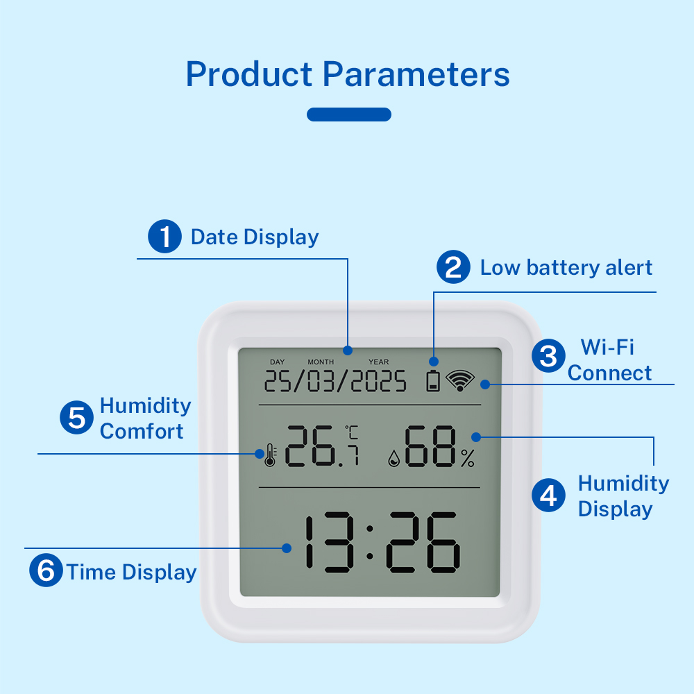 Tuya WIFI Temperature Humidity - Digital Hygrometer Probe บทวิจารณ์และราคา