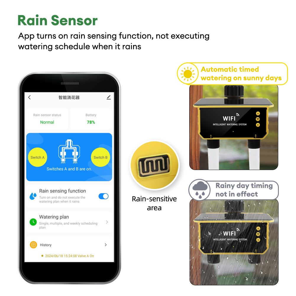 WiFi Solar Timer Dual Water Va - Timer Dual Outlet บทวิจารณ์และราคา