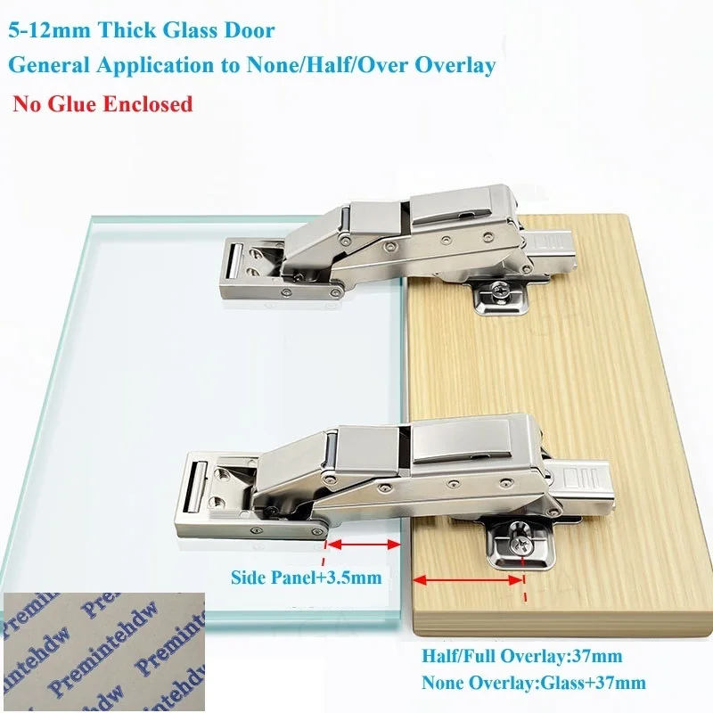 2Pcs Hydraulic Medicine Cabine - Glass Door Hinge บทวิจารณ์และราคา
